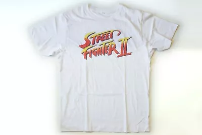 Buy Street Fighter 2 T Shirt - White (SF2 Street Fighter II) 8Bit Pixel Logo Vintage • 18£