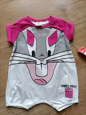 Buy Looney Tunes Baby Girls  Character Clothing Summer Gift Vest Romper 3-6Months  • 9.99£