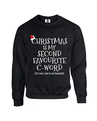 Buy Christmas Is My Second Favourite C Word Funny Christmas Jumper Xmas Sweatshirt • 19.95£