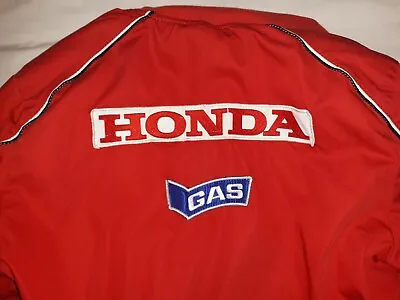 Buy Honda Gas Motorbike JACKET Summer Bomber RED Women's Ladies Female Size Small S • 40£