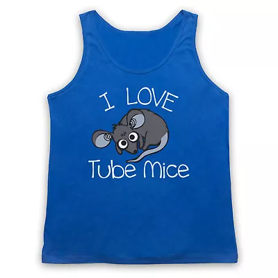 Buy Funny Hipster I Love Tube Mice Train Mouse Underground Adults Vest Tank Top • 18.99£