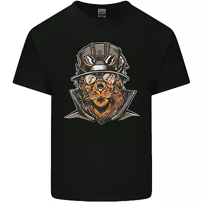 Buy Steampunk Lion Mens Cotton T-Shirt Tee Top • 8.75£