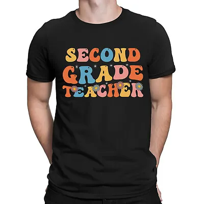 Buy Second 2nd Grade Teacher First Day Of School Retro Mens Womens T-Shirts Top #UJG • 3.99£
