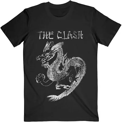 Buy Officially Licensed The Clash Dragon Mens Black T Shirt The Clash Classic Tee • 15.50£