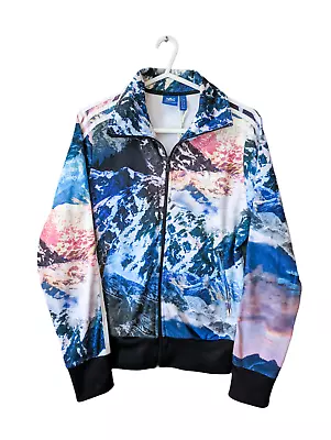 Buy Adidas Originals Track Jacket Womens Size 12 Mountain Clash Pattern Multicoloure • 44.99£