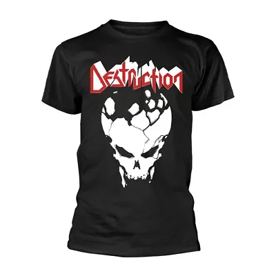 Buy DESTRUCTION - EST 84 BLACK T-Shirt, Front & Back Print Large • 20.09£