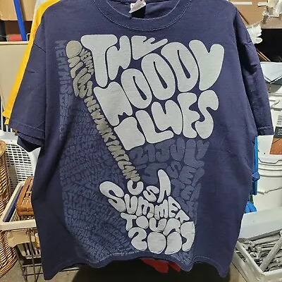 Buy The Moody Blues 2009 USA Summer Tour T Shirt Anvil Men's Size XL • 18.89£