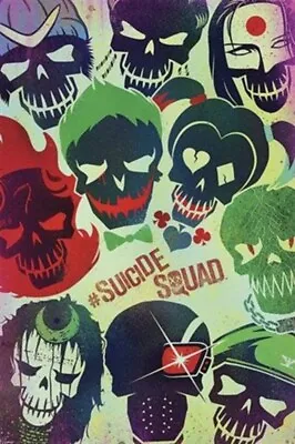 Buy Impact Merch. Poster: Suicide Squad - Skulls 610mm X 915mm #320 • 8.19£