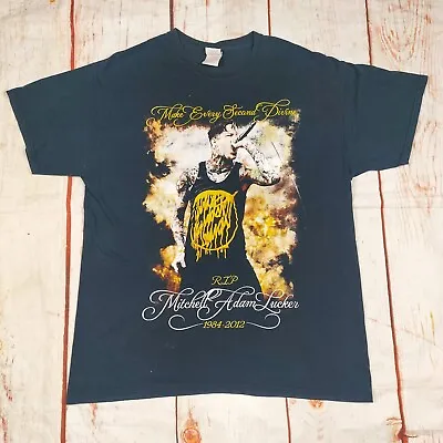 Buy Mitchell Adam Lucker Suicide Silence Tribute T-Shirt Size Large • 15.67£