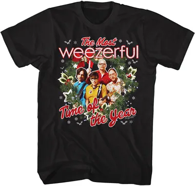 Buy Weezer The Most Weezerful Time Of Year Christmas Men's T Shirt Rock Music Merch • 40.37£