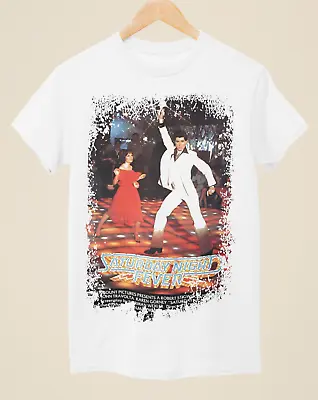 Buy Saturday Night Fever - Movie Poster Inspired Unisex White T-Shirt • 14.99£