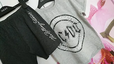 Buy New Acdc Trs Boy Summer T-shirt Top Shorts Set Or Pyjama Set 3/4 Yrs 4y  • 6.50£