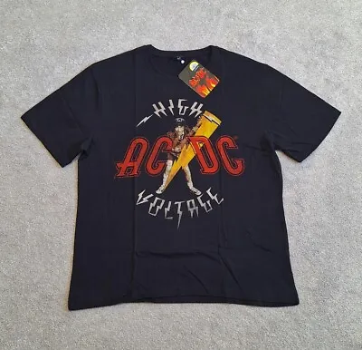 Buy ACDC High Voltage T-Shirt Men's Large Black Short Sleeve Rock Band Tee - BNWT • 18.80£