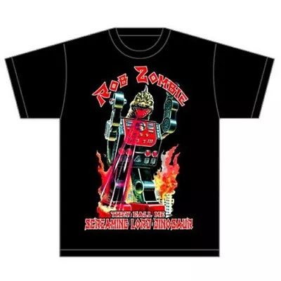 Buy ROB ZOMBIE   - Unisex T- Shirt -  Lord Dinosaur  - Black Cotton  • 16.99£