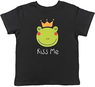 Buy Frog Prince Kids T-Shirt Funny Kiss Me Toad Tadpole Childrens Boys Girls Gift • 5.99£