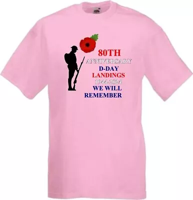 Buy 80th Anniversary D-Day Landings 1944-2024 T Shirt Various Colours And Sizes • 8.99£