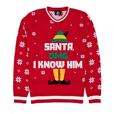 Buy Elf Unisex Adult Knitted Christmas Jumper NS7027 • 35.99£