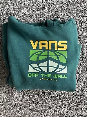 Buy Vans Off The Wall Version 66 Boys Hoodie Large Green • 17.32£