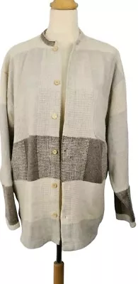 Buy Vintage Wool Blend Check Shacket Size M • 14.99£