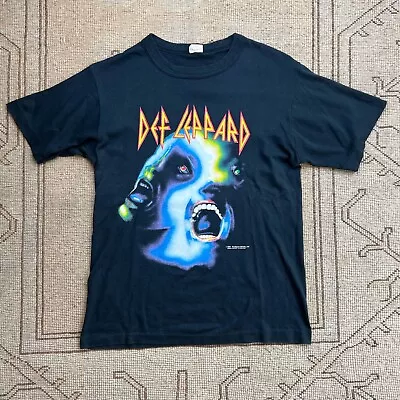 Buy Vintage Def Leppard 1987 Brockum Hysteria Tour T Shirt Size Small Single Stitch • 149.99£