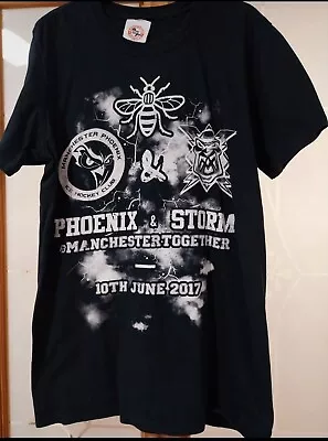 Buy Boys Size M Black T Shirt Phoenix & Storm Manchester Together 10th June 2017 • 25£