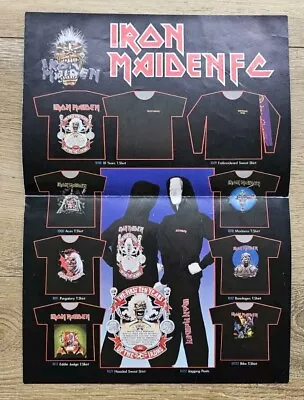 Buy Official Iron Maiden Merch Sheet From 1990. Unused. • 10£