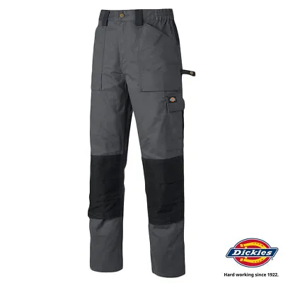 Buy Dickies Mens Combat Trousers GREY/BLACK Work Cargo Grafters Duo Tone (2 For £30) • 17.75£
