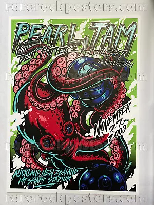 Buy Pearl Jam / Ben Harper / Liam Finn ~ Orig 2009 Aust Gig Merch Poster ~ Auckland • 158.01£