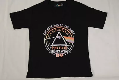 Buy Pink Floyd The Dark Side Of The Moon Euro Tour 1972 Ladies T Shirt New Official  • 10.99£