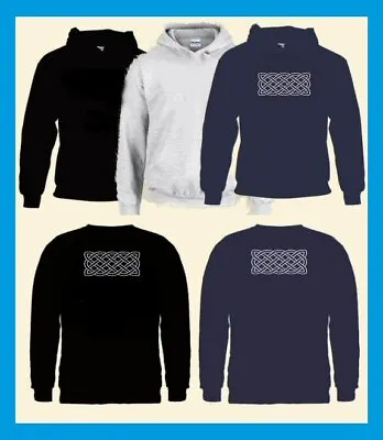 Buy CELTIC KNOT Hoodie Sweatshirt Fleece Classic Pagan Tribal Symbol Knott Husband • 24.99£
