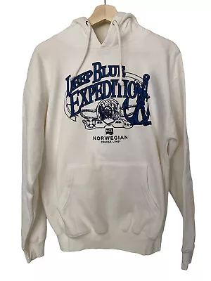 Buy Deep Blue Expedition NCL Norwegian Cruise Lines Vacation Ship White Hoodie L • 20.78£