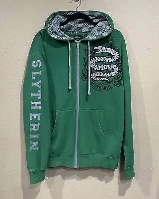 Buy Wizarding World Of Harry Potter Slytherin Hoodie Full Zip Sweater Mens Small S • 47.68£