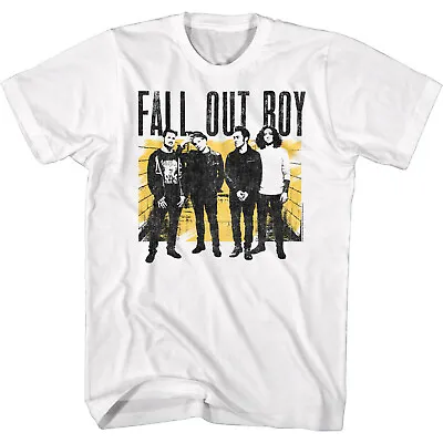 Buy Fall Out Boy Backstage Group Photo Men's T Shirt Rock Band Tour Concert Merch • 40.90£