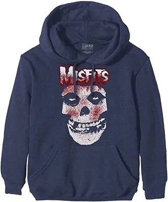 Buy Misfits Blood Drip Skull Hoodie  (MEDIUM)  For Sale To UK Only • 35.99£