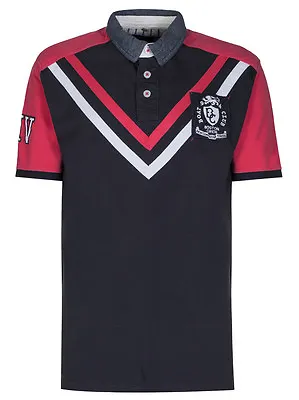 Buy Boston Crew Mens 100% Pure Cotton Polo Shirt New Short Sleeve T-Shirt Tee Top • 2.99£