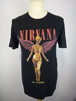 Buy Nirvana T Shirt Mens Medium Black In Utero Gildan Soft Style Graphic Rock Metal  • 20.99£