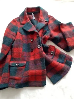 Buy Next Soft Structure Wool Blend Jacket Red Tartan UK20 • 16.99£