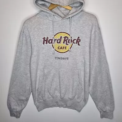 Buy Hard Rock Cafe Hoodie Large Mens Grey Long Sleeve Pullover Sweatshirt Tenerife • 15£