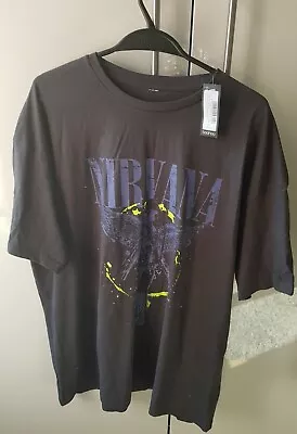 Buy Boohoo Nirvana Band T-shirt Plus Size 24 New With Tags  • 16.99£