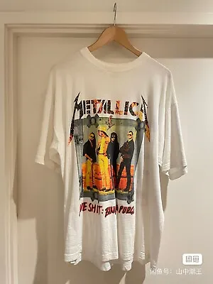 Buy Vintage Metallica Shirt 1995 Euro Tour • 196.19£