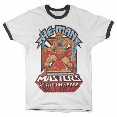 Buy Licensed Masters Of The Universe - He-Man Baseball Ringer T-Shirt S-XXL Sizes • 20.56£