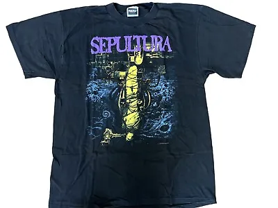 Buy Vintage Sepultura Shirt 1994 Chaos A.D. Tour Dates GUC Black XL Heavy Metal • 200.27£