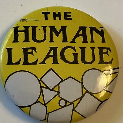 Buy Vintage 80s The Human League Music Record Store Promo Merch Button Pin • 10.57£