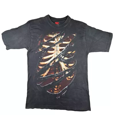 Buy SPIRAL Double Sided T Shirt Size L Black Mens Graphic Tee • 11.99£