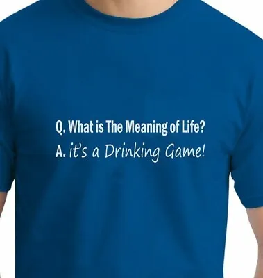 Buy The Meaning Of Life -  Unisex Mens Funny T-shirt Birthday Gift Idea • 7.98£