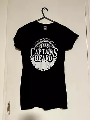 Buy The Captain's Beard Tshirt Womens Small • 6.99£