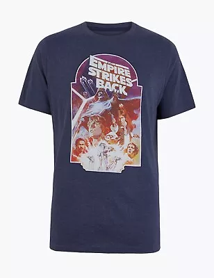 Buy M&s Collection Mens Unisex Pure Cotton Star Wars Poster T Shirt Merch Bnwt Small • 17.50£