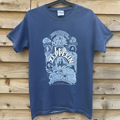 Buy Electric Magic Ft Led Zeppelin Rock T Shirt Vintage Hanes Tag Mens S Blue • 19.99£