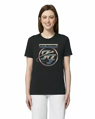 Buy Foo Fighters: Classic Logo Graphic Print Ladies Black T-Shirt • 18.99£