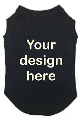Buy Pet Small Dog Puppy Personalised Vest T-Shirt Coat 5 Sizes Free Postage • 9.99£